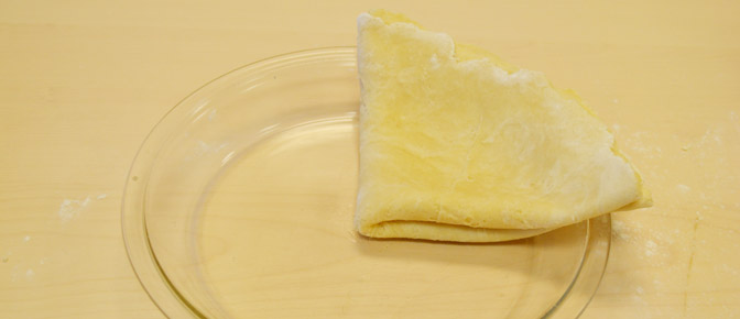 Fold Crust in Quarters