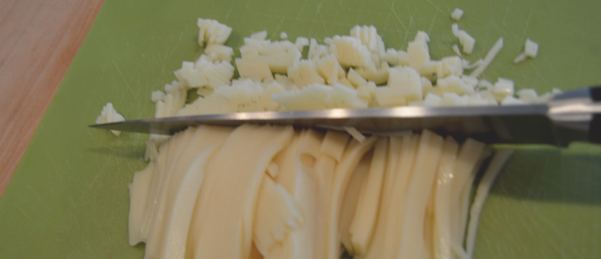 Chop Swiss Cheese