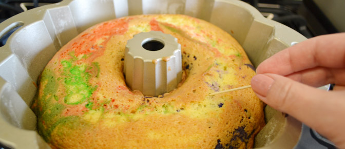 Test Batter with Toothpick