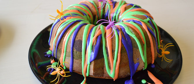 Final Halloween Swirl Cake