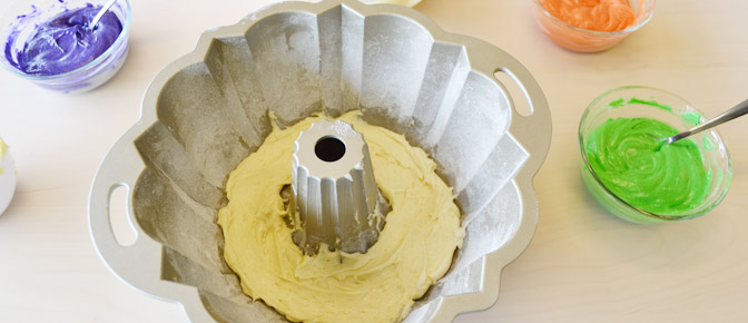 White Layer in Bundt Pan