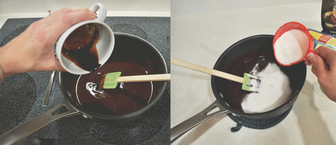 Add Espresso and Sugar