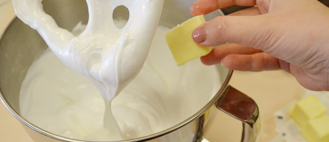 Adding Butter to Frosting