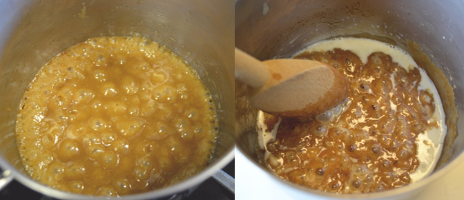Making Caramel in Saucepan