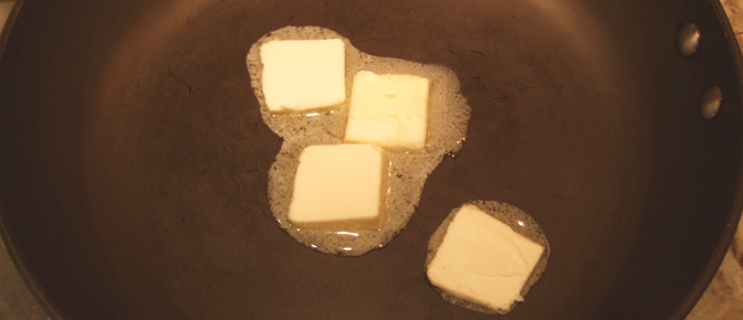 Melting Butter in Pan