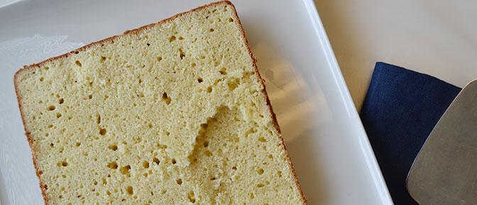 Cut Cake on Plate