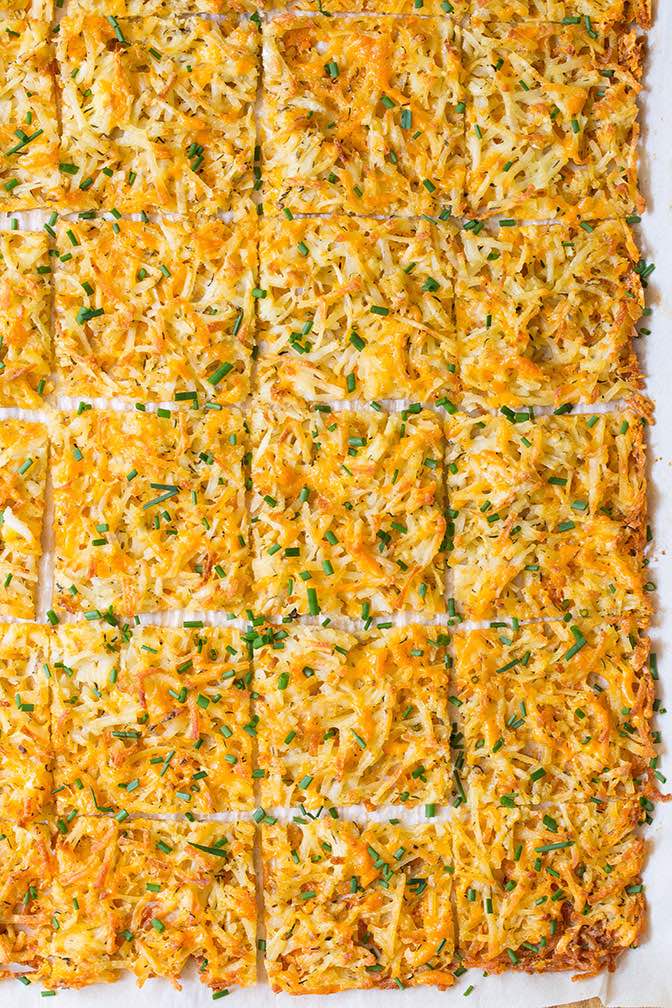 Frozen Hash Browns In Oven Zesty Baked Hash Browns Land O Lakes
