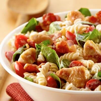 Sautéed Chicken, Asparagus & Tomato Pasta Recipe | Land O’Lakes