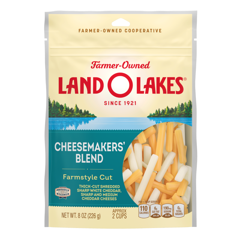 Cheesemakers' Blend Farmstyle Cut Shredded Cheese