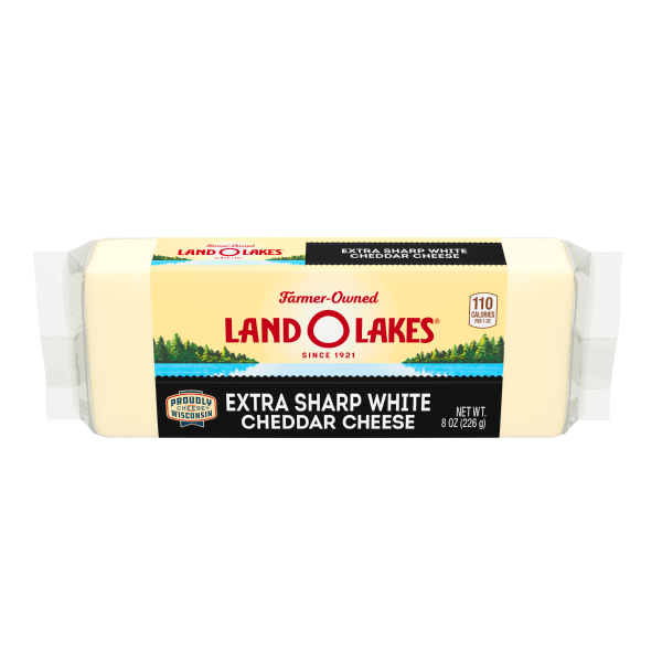 Extra Sharp White Cheddar Cheese Chunk Land O'Lakes