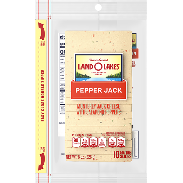 Sliced Pepper Jack Cheese Land O'Lakes