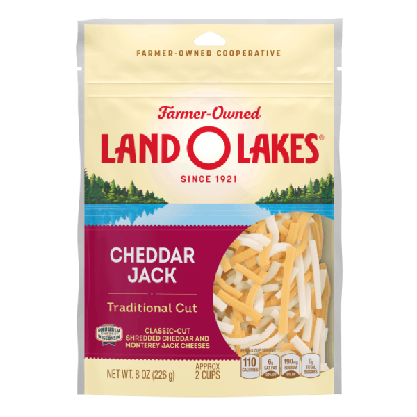 Cheddar Jack Traditional Cut Shredded Cheese Land O'Lakes
