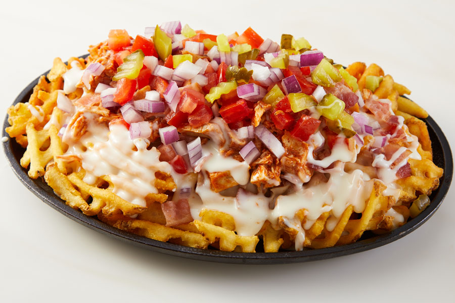 Barbecue Chicken Waffle Fries Recipe Land O Lakes Foodservice