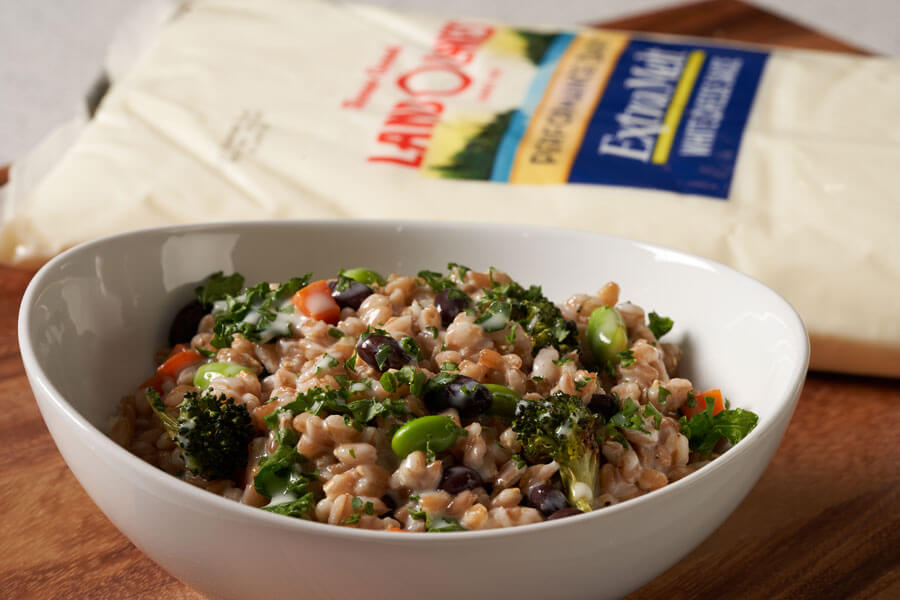 Grain Bowl with Dashi Cheese Sauce Recipe | Land O'Lakes ...