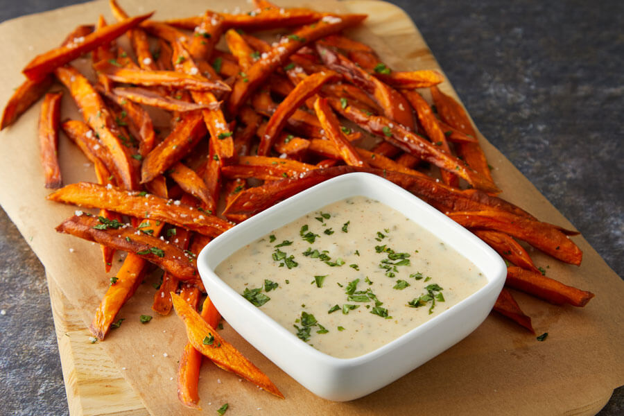 Indian Spiced Sweet Potato Fries With Garam Masala Sauce Recipe Land O Lakes Foodservice