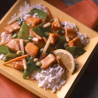 Salmon & Vegetable Stir-Fry Image 