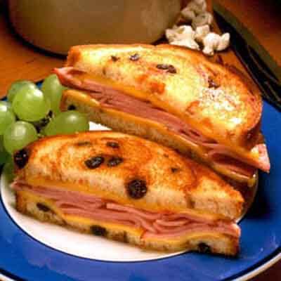 Grilled Cheese 'N Ham On Raisin Image 