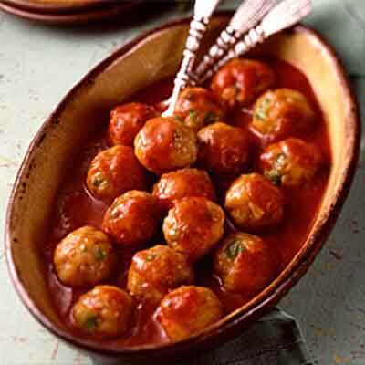 Sausage Meatballs With Marinara Sauce Image 