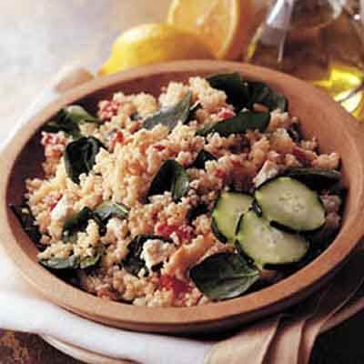 Mediterranean Couscous Salad With Pine Nuts Recipe Land O Lakes