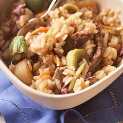 Risotto 'N Stir-Fry Beef Image 