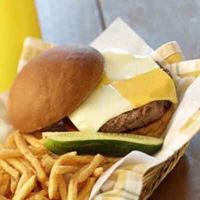 Checkerboard Hamburgers Image 