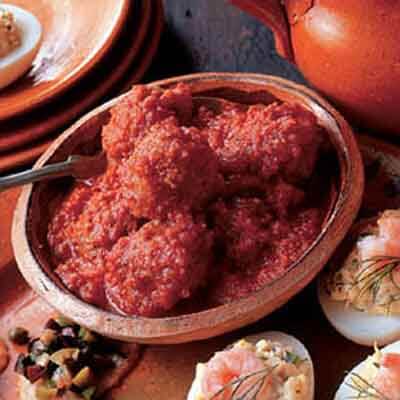 Meatballs In Spicy Chorizo Sauce Image 