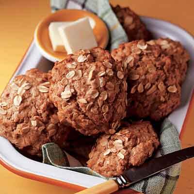 Whole Wheat Oatmeal Drop Biscuits Image 