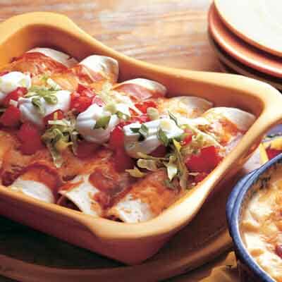 spicy black bean chicken enchiladas