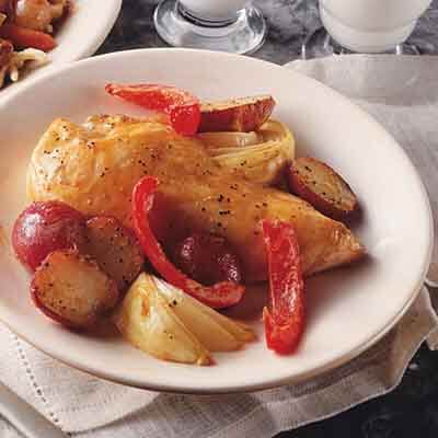 Roasted Honey-Mustard Chicken & Vegetables Image 