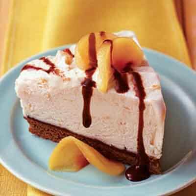 Peaches & Cream Brownie Mud Pie Image 
