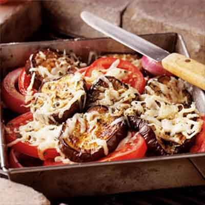 Grilled Eggplant & Tomato Gratin Image 