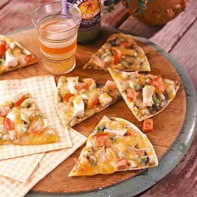 Grilled Cracker Crust Pizzas Image 