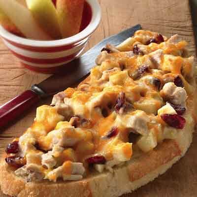 Open-Faced Turkey, Cranberry & Apple Sandwiches Image