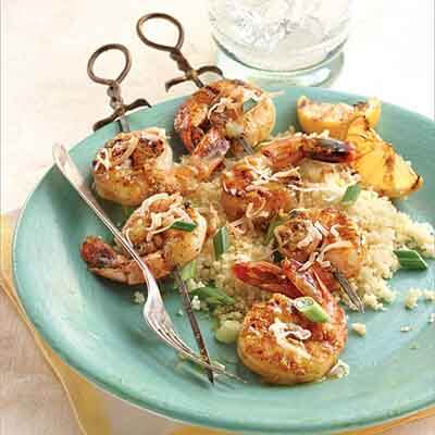 Ginger Curry Shrimp Skewers Image 