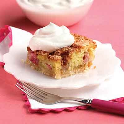 Rhubarb Cookie Cake Recipe