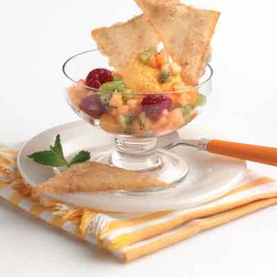 Sorbet Sundaes With Spiced Buttery Crisps Image 