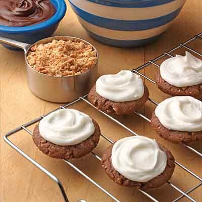 Frosted Chocolate Almond Cookies Recipe