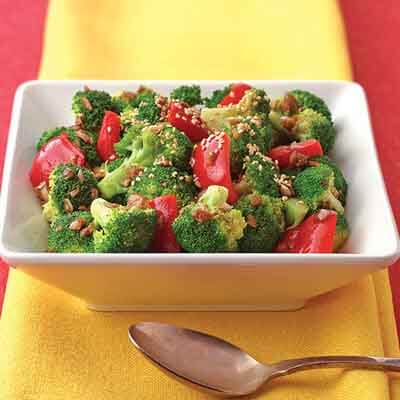 Broccoli & Peppers In Browned Butter Image 