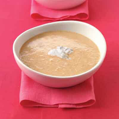 Red Pepper Asparagus Soup Image 