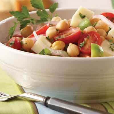 Provolone Garbanzo Bean Salad Recipe Land O Lakes