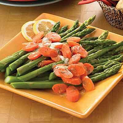 Spring Vegetables With Lemon Dill Butter Image 