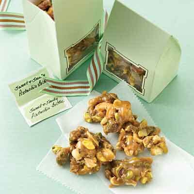 sweet smoky pistachio brittle