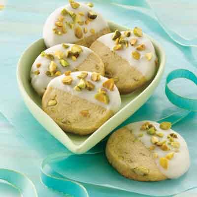 Christmas Pistachio Bites Recipe Land O Lakes Press with fingers to slightly flatten. christmas pistachio bites