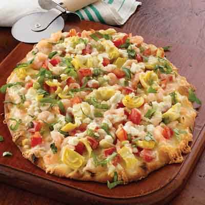 Shrimp Flatbread Pizza Image