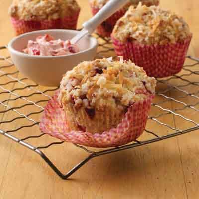 Coconut Streusel Muffins With Strawberry Butter Image