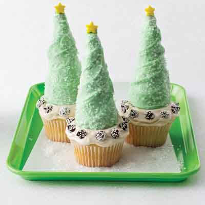 Christmas Tree Cupcakes Recipe Land O Lakes