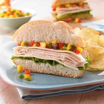 Turkey Sandwich with Mango Salsa Image 