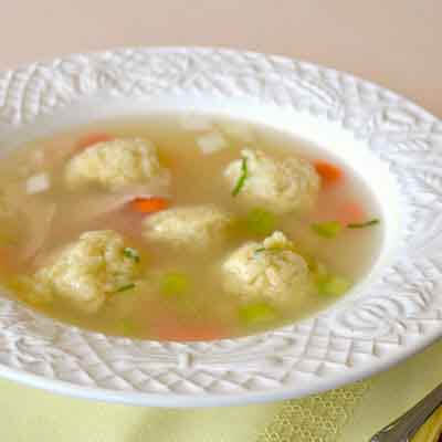 Chicken & Matzo Ball Soup for Passover Image 