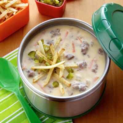 Cheeseburger & French Fry Soup Image 