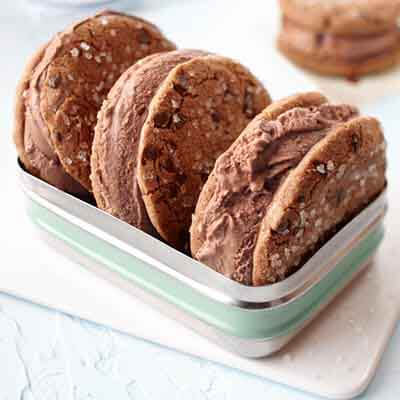 Triple Chocolate Ice Cream Cookie-wiches Image 